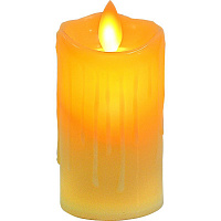 Товари для свята|Свечи|Свічки діодні на батарейках|Свічка на батарейці (молочна)