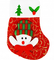 Праздники|Новогодние украшения|Новогодние носки|Носок мини с Снеговиком