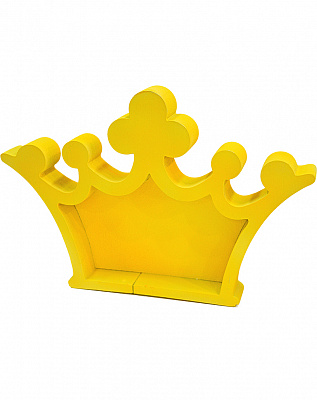 Декор Корона жовта (пінобокс)