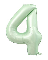 Куля цифра 4 фольгована 66 см (оливкова)