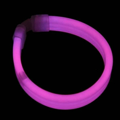 Світловий неоновий браслет (рожевий)