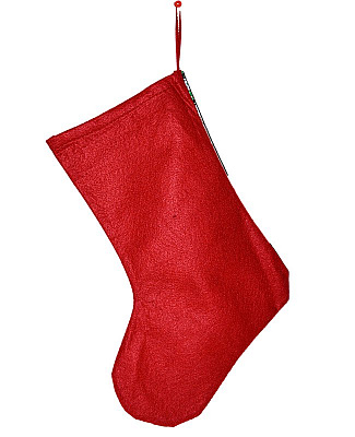 Носок с Дедом Морозом (бежевый)