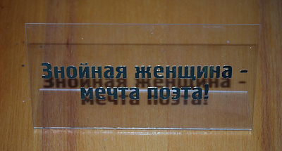 Табличка на стол "Знойная женщина - мечта поэта !"