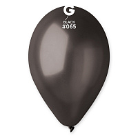 Воздушные шарики|Шары латексные|Металлик (блеск)|Воздушный шар металлик черный 12"