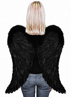 Крила Амура чорні 70х54 см