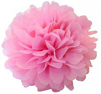 День Народження|День Рождения|Квітковий День Народження|Помпон паперовий рожевий 35 см