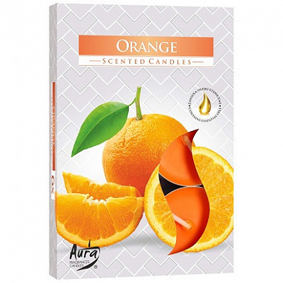 Свечи арома апельсин 6