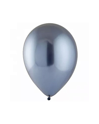 Воздушный шар хром голубой 5"