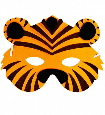 Полумаска Тигр (пена)