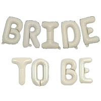 Надпись фольга Bride To Be (кремовая)