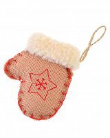 Подвеска Варежка светло-коричневая