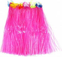 Тематические вечеринки|Гавайская вечеринка|Гавайские юбки. Гавайские шорты|Юбка гавайская 40 см (розовая)