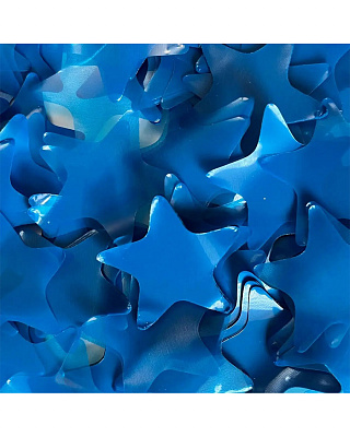 Конфетті зірки сині 50 гр 35 мм