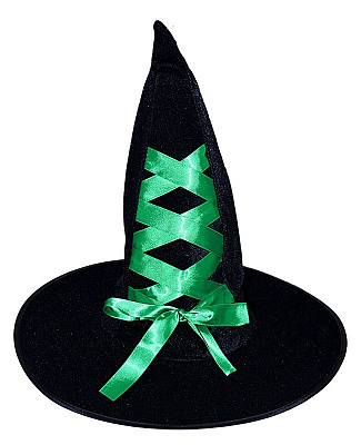Колпак Ведьма с повязкой (зеленый)