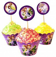 Топперы для кексов Принцесса Софи 6