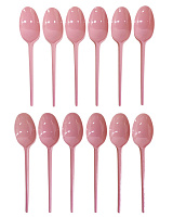 Набор чайных ложек (розовые) 12 шт
