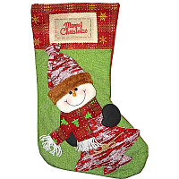 Праздники|Новогодние украшения|Новогодние носки|Носок Merry Christmas Снеговик