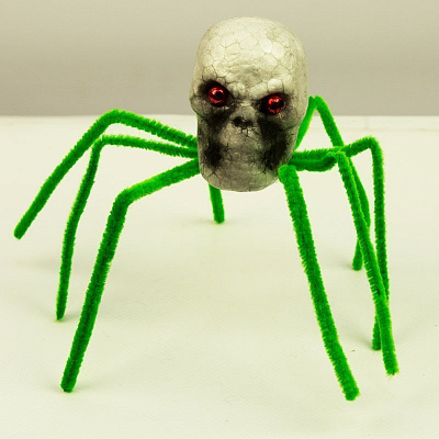 Павук-череп зелений