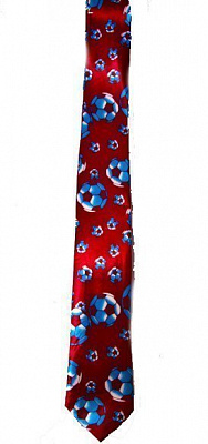 Краватка М'ячі червона