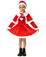 Костюм Міс Санта велюр 6-8 років