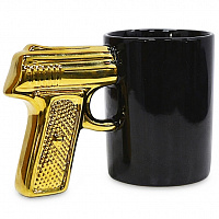 Чашка золотой Пистолет