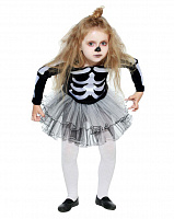 Праздники|Halloween|Детские костюмы на Хэллоуин|Костюм Скелет-девочка (Витус), р.30
