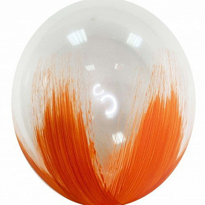 Воздушный шар Браш оранжевый 30 см