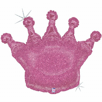 Куля фігура Корона Рожева 61х75 см