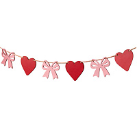 Гірлянда дерево серця і банти