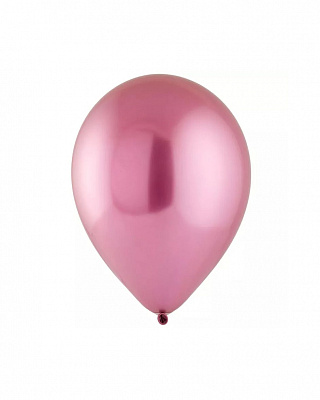 Воздушный шар хром розовый 5"
