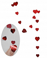 Гірлянда вертикальна Серця червоні 