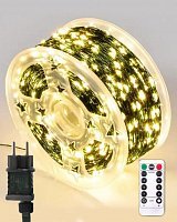 Гирлянда роса 50м теплая (пульт)