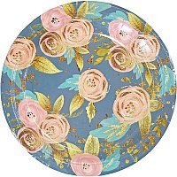 Тарелки Пионы винтаж 23см 10шт