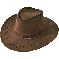 Капелюх ковбоя замшевий (коричневий)