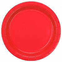 Тарелки пастель (красные) 23см