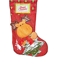 Праздники|Новогодние украшения|Новогодние носки|Носок Merry Christmas Олень