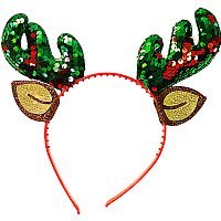 Обруч Рога Оленя в паетках