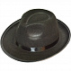 Шляпа Джентельмен черная с черной лентой