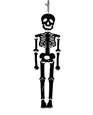 Скелет велюр чорний 55 см
