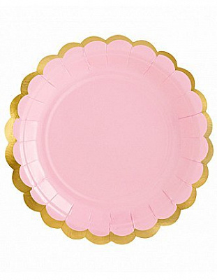 Тарелки нежно розовые 18см