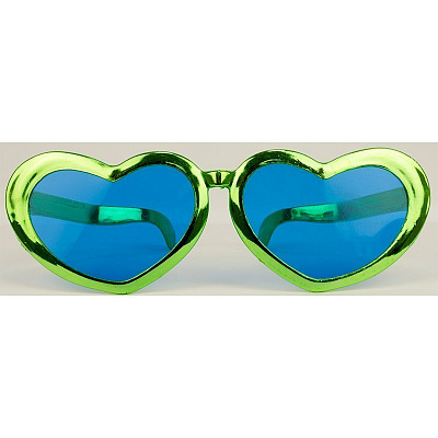 Окуляри гігант Серце (зелені)