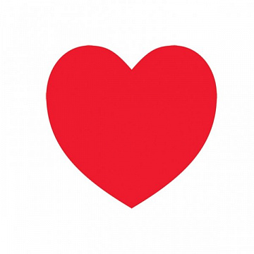 Баннер сердце красное - фото 1 | 4Party