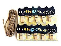 Мини прищепки Черный кот 10 шт. Мини прищепки Черный кот 10 шт.