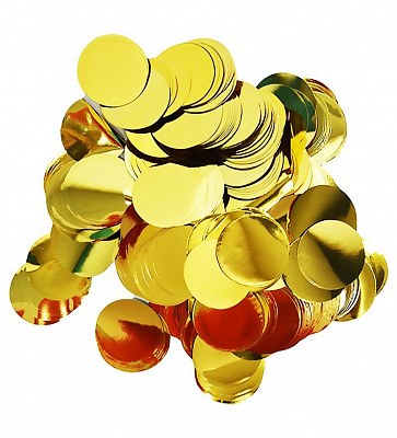 Конфетті кружечки (золоте) 100 г