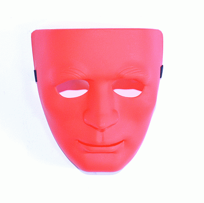 Маска обличчя людини (червона)