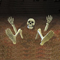 Праздники|Декорации на Хэллоуин|Скелеты|Декорация Скелет в земле