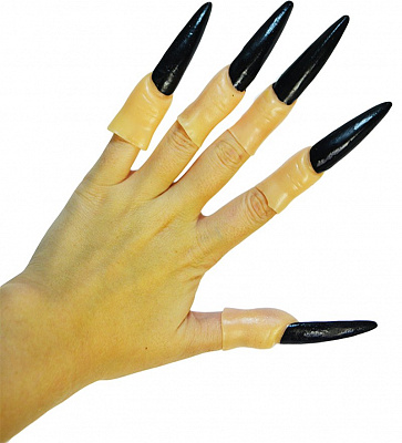 Ногти накладные черные