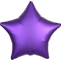 Повітряні кульки|Шары фольгированные|Зірки|Куля фольгована 19" зірка сатин фіолетова