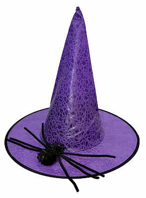 Колпак Ведьмы с пауком (фиолетовый)