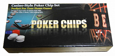Покерний набір 104 фішки (коробка)
